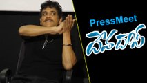 Nagarjuna Funny Satires On Reporters @Devadas Movie Press Meet