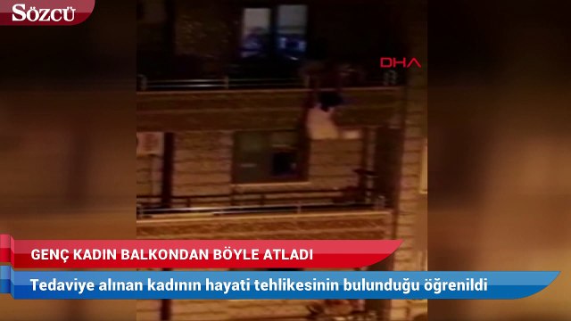 Hatay'da korkunç görüntü! Genç kadın 3. kattan böyle atladı
