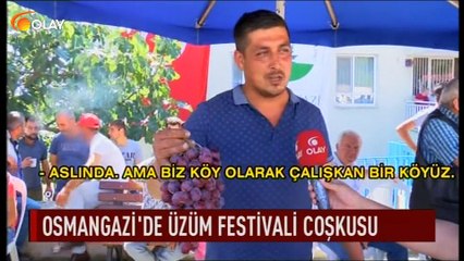 Osmangazi'de üzüm festivali coşkusu