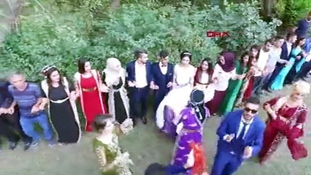 Aşiret düğününde halay çekerek Türkiye haritası oluşturdular