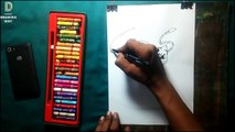 How to draw bulbasaur _ Pokemon _ step by step _ oil pastels drawing (230 )