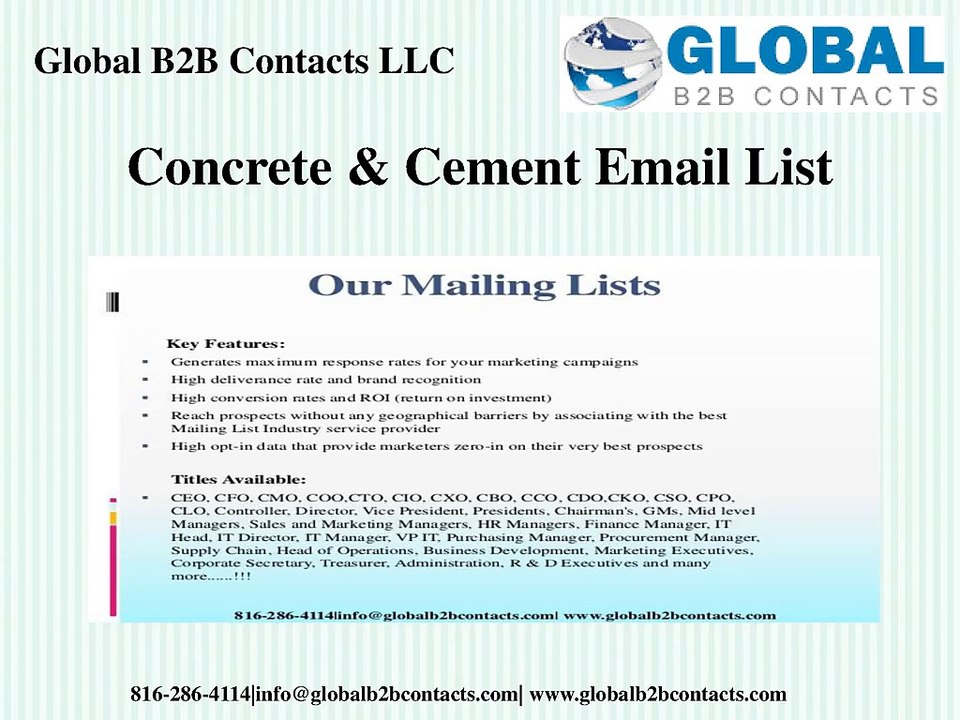 Concrete_Cement_Email_List