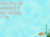 Premier Kitchen  Silicone Oven Cooking Mitts Heat Resistant Gloves Kitchen Baking Mitt 1