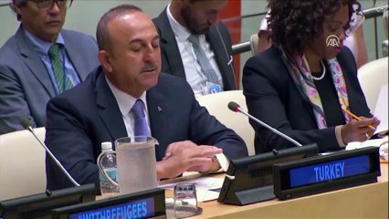 Dışişleri Bakanı Çavuşoğlu, BM'de konuştu - NEW YORK