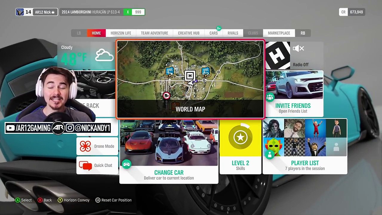 Forza Horizon 4 Let's Play : 1200HP Widebody Lamborghini Huracan!! (Part 4)