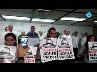 Periodistas protestan frente a Osorio Chong en Sinaloa