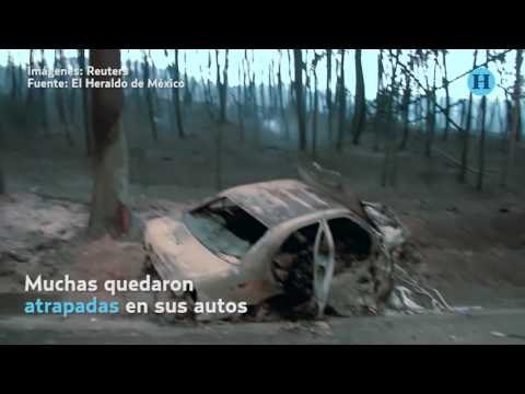 Portugal; aumenta a 62 muertos por incendio en Pedrógão Grande