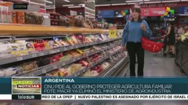 ONU alerta sobre inseguridad alimentaria en Argentina
