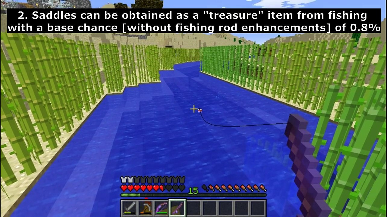 Minecraft - 3 Ways to Get a Saddle