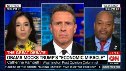 Catherine Rampell take on Obama mocks Donald Trump's  "Economic Miracle". #DonaldTrump @crampell