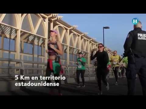 Carrera México-Estados Unidos en rechazo al muro fronterizo