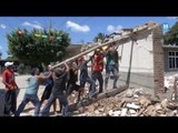 Migrantes apoyan a damnificados del sismo