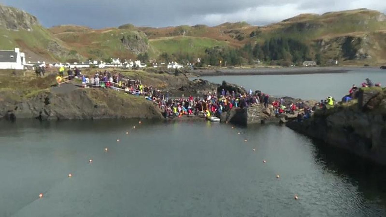 Weltmeisterschaften im Steine übers Wasser hüpfen lassen