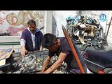 Levanta su taller mecánico después del sismo