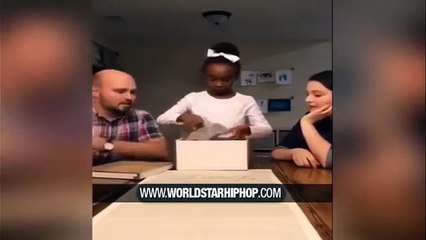 little girl finds out she is getting adopted Funny Video