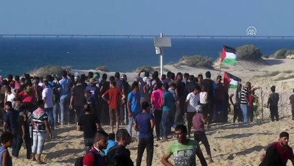 İsrail askerleri Gazze'de 1 Filistinliyi şehit etti (1)