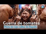 Guerra de tomates pinta de rojo calles de España