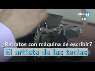 ¿Retratos con máquina de escribir?