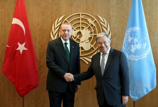 Başkan Erdoğan, ABD'de BM Genel Sekreteri Guterres ile Bir Araya Geldi
