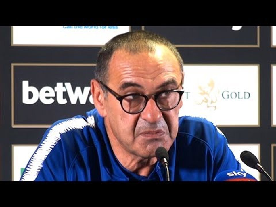 West Ham 0-0 Chelsea - Maurizio Sarri Full Post Match Press Conference - Premier League