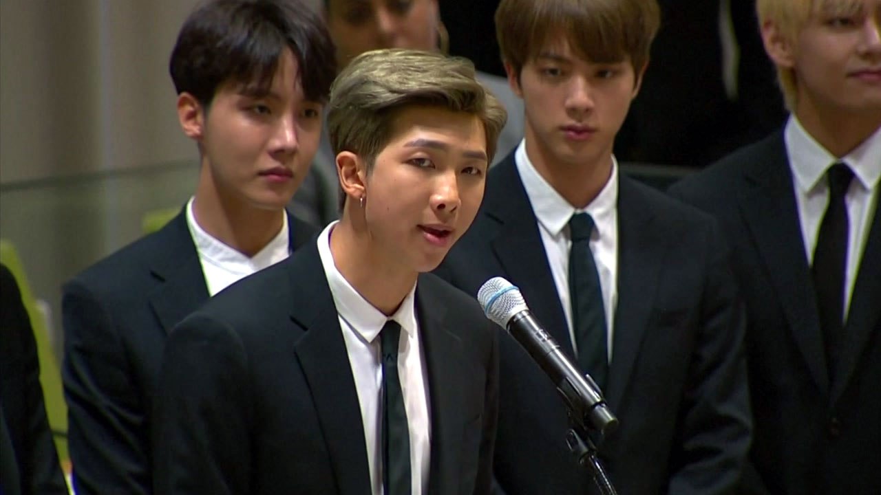 방탄소년단, UN서 연설..."자신을 사랑하세요!" / YTN