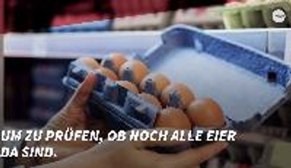 Deshalb werden Eierkartons an der Kasse geprüft