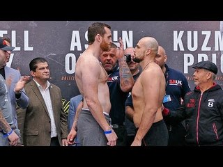 Sergey Kuzmin vs. David Price WEIGH IN & FINAL FACE OFF | Joshua vs Povetkin Undercard.