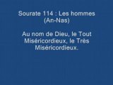 Sourate 114  Les hommes (An-Nas)