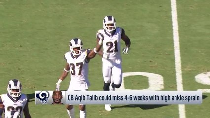 Rapoport: Aqib Talib could miss four to six weeks with injury