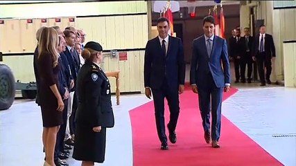 Pedro Sánchez y Begoña Gómez en Canadá