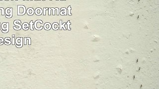 ANYU HOME 2 Piece NonSlip Kitchen Mat Rubber Backing Doormat Runner Rug SetCocktail