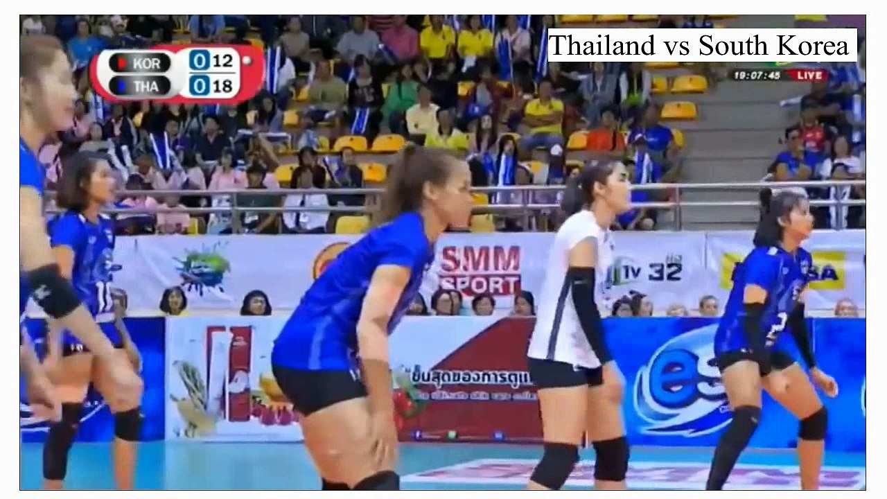 volleyball thailand vs korea AVC 2018