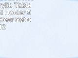 New Star Foodservice 23008 Acrylic Table Menu Card Holder 5 by 7Inch Clear Set of 12