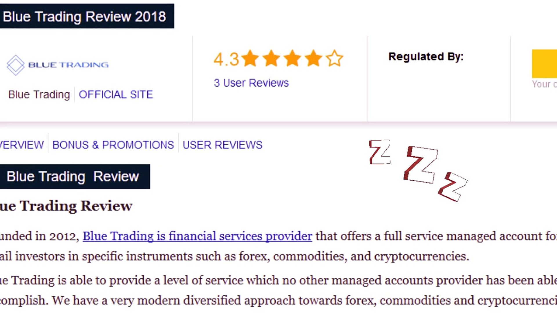 When Is It Time To Open A Managed Account At Blue Trading Reviews - 