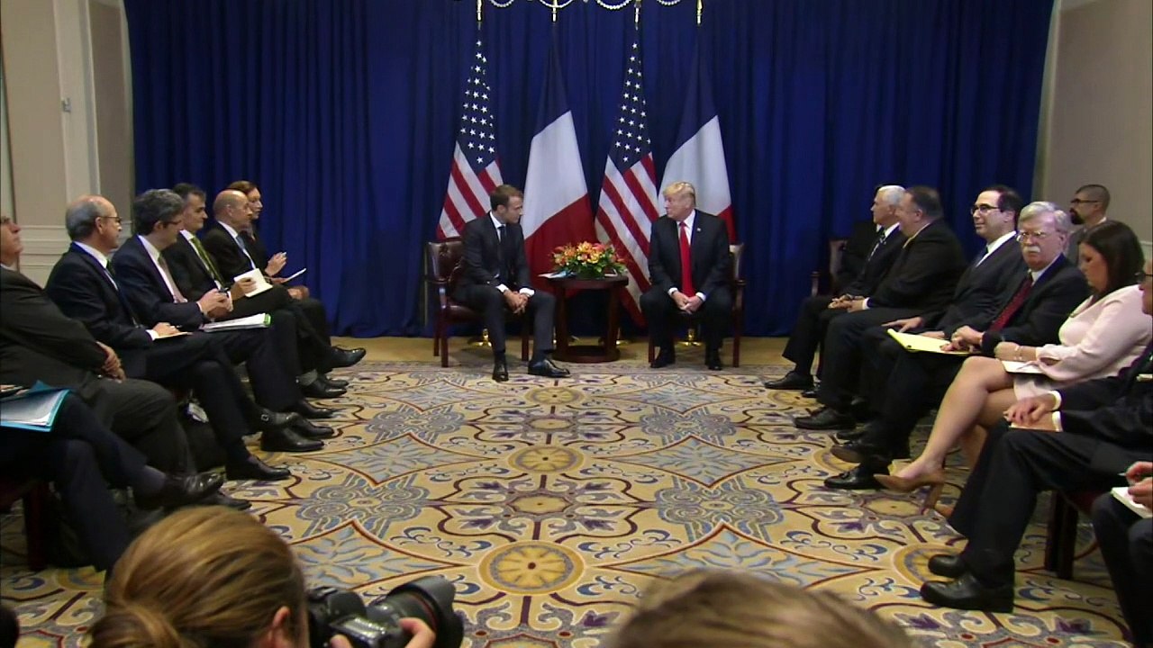 ONU: Trump rencontre son "ami", le président Macron