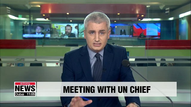 President Moon confirms Kim Jong-un's determination to denuclearize while meeting with UN chief