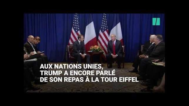 Donald Trump ne se remet (toujours) pas de son dîner à la Tour Eiffel avec Emmanuel Macron