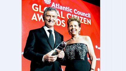 Macri recibe el premio al "Ciudadano Global" en Nueva York