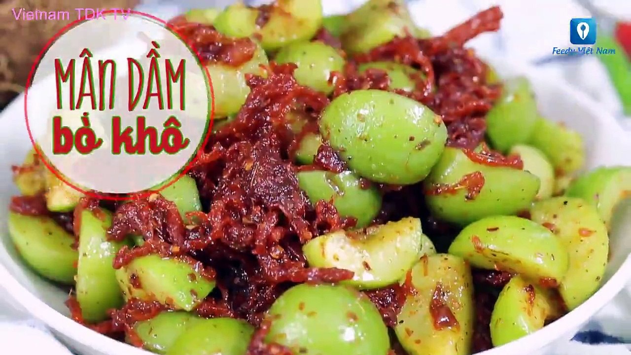 Hướng dẫn cách làm món MẬN DẦM BÒ KHÔ | Vietnam TDK TV