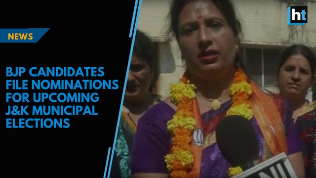 BJP candidates file nominations for upcoming J&K municipal elections