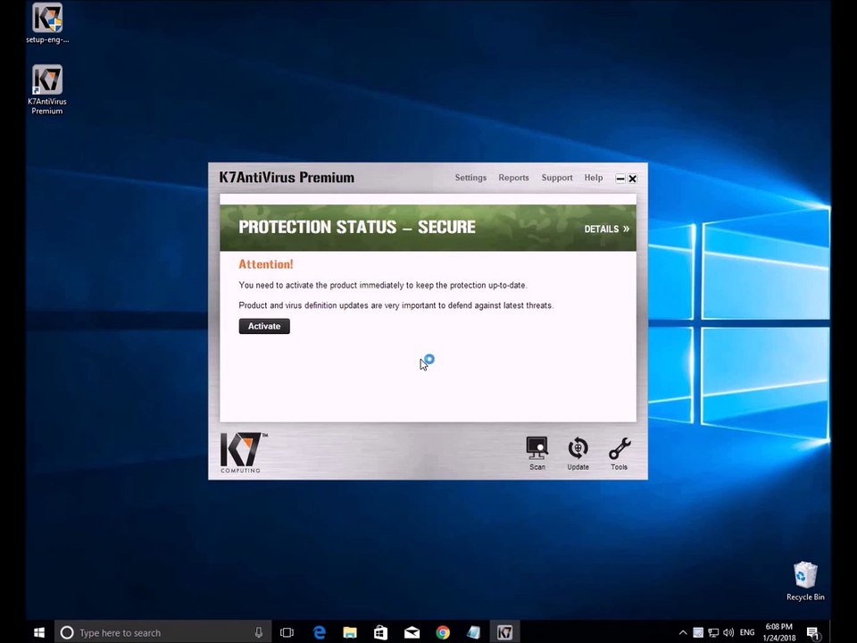 K7 Antivirus premium Installation & Activation