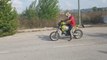 Guy Loses Control of Motorbike While Attempting Wheelie