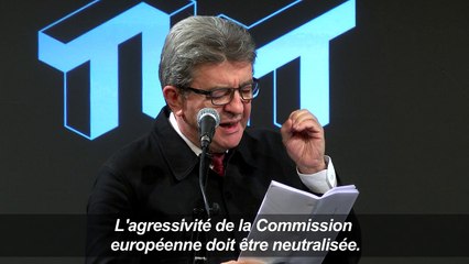Jean-Luc Mélenchon en meeting à Liverpool
