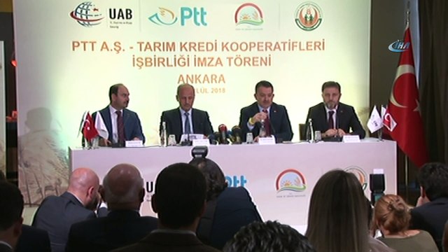 Bakan Turhan ve Bakan Pakdemirli, Tarım Kart imza törenine katıldı