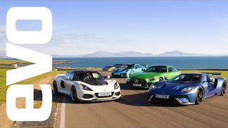 Ford GT v Porsche 911 GT2 RS v Mercedes-AMG GT R v Lotus Exige Cup | evo LEADERBOARD