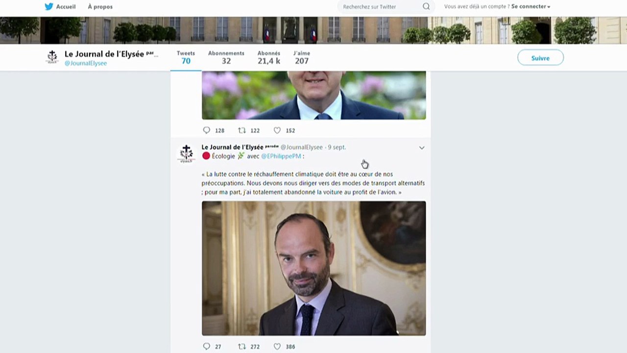 Qui se cache derrière Le Journal de l'Elysée, le compte Twitter parodique qui ne fait pas rire la majorité ?
