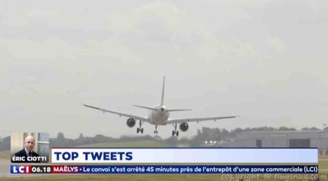 Un avion d'Air France rate sa tentative d'atterrissage - ZAPPING ACTU DU 25/09/2018