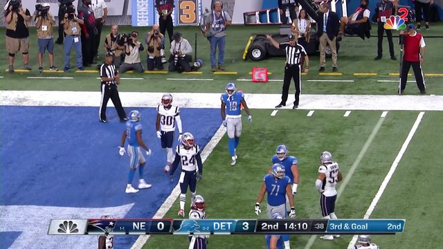 NFL 09 25 2018 : Patriots vs. Lions Week 3 Highlights - NFL 2018
