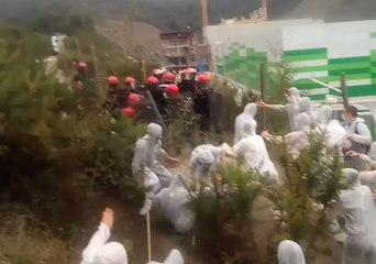 Basque Police Block Protesters March to Incinerator Construction Site