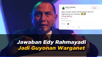 Jawaban Ketus  Edy Rahmayadi Jadi Guyonan Warganet
